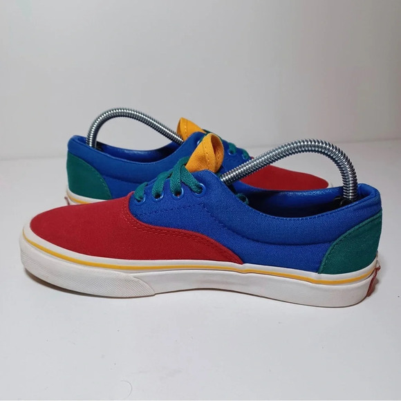Vans Off the Wall Era Primary color block sneakers kids 4 womens 5.5 (213 Box 25 - Picture 3 of 9